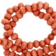 Wooden beads round 6mm Vintage red
